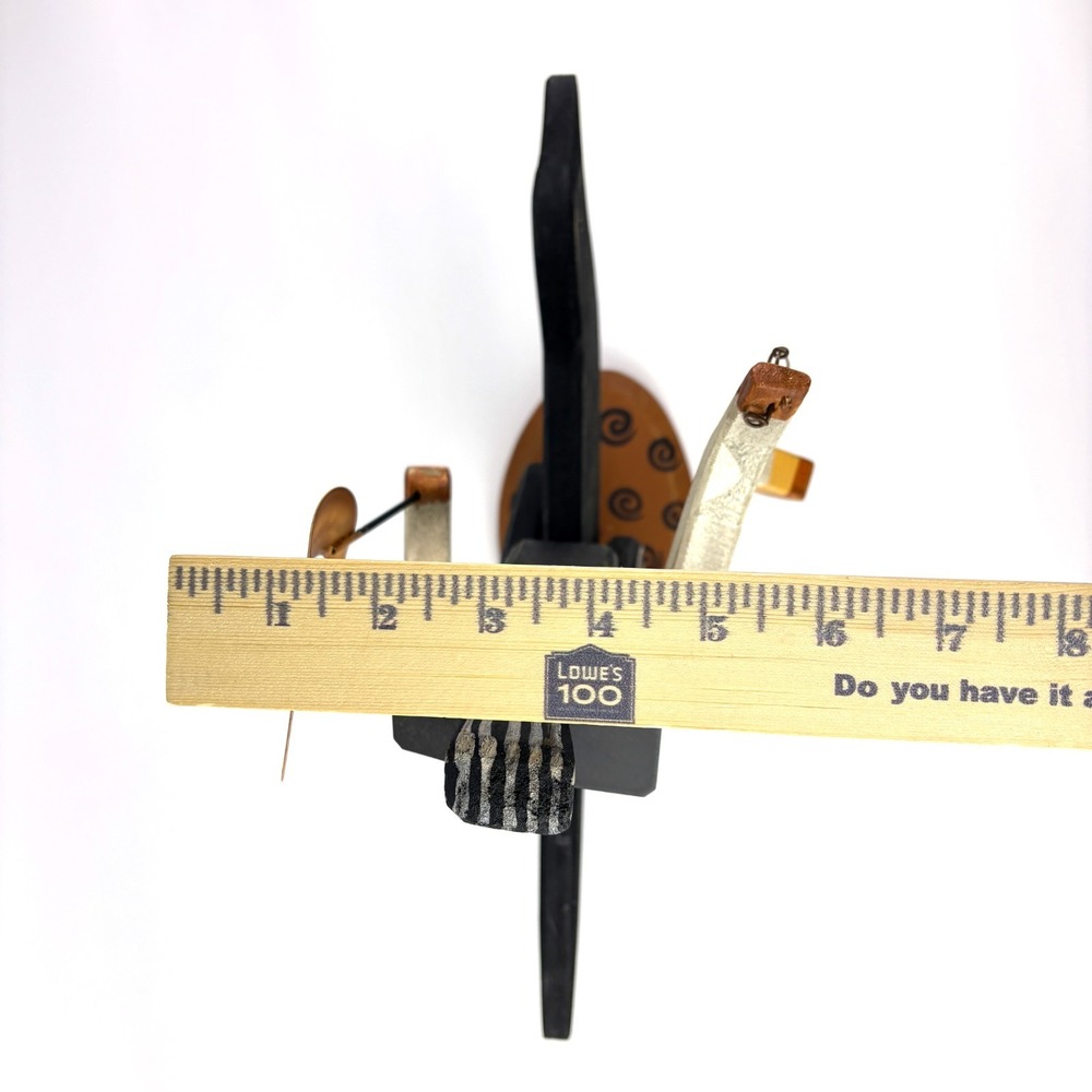 Primitives by Kathy Stand Up‎ Jack on Crow Dan DiPaolo Wooden Folk Art Halloween - Picture 11 of 15